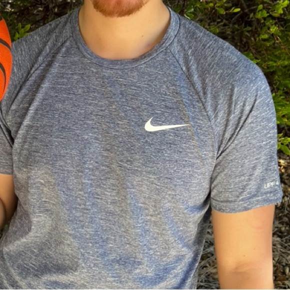 NIKE SWIM MEN DRI FIT T SHIRT SURFER UV 40+ DIVER SCUBA SWIMMER DIVING UPF SUN M - Picture 10 of 16